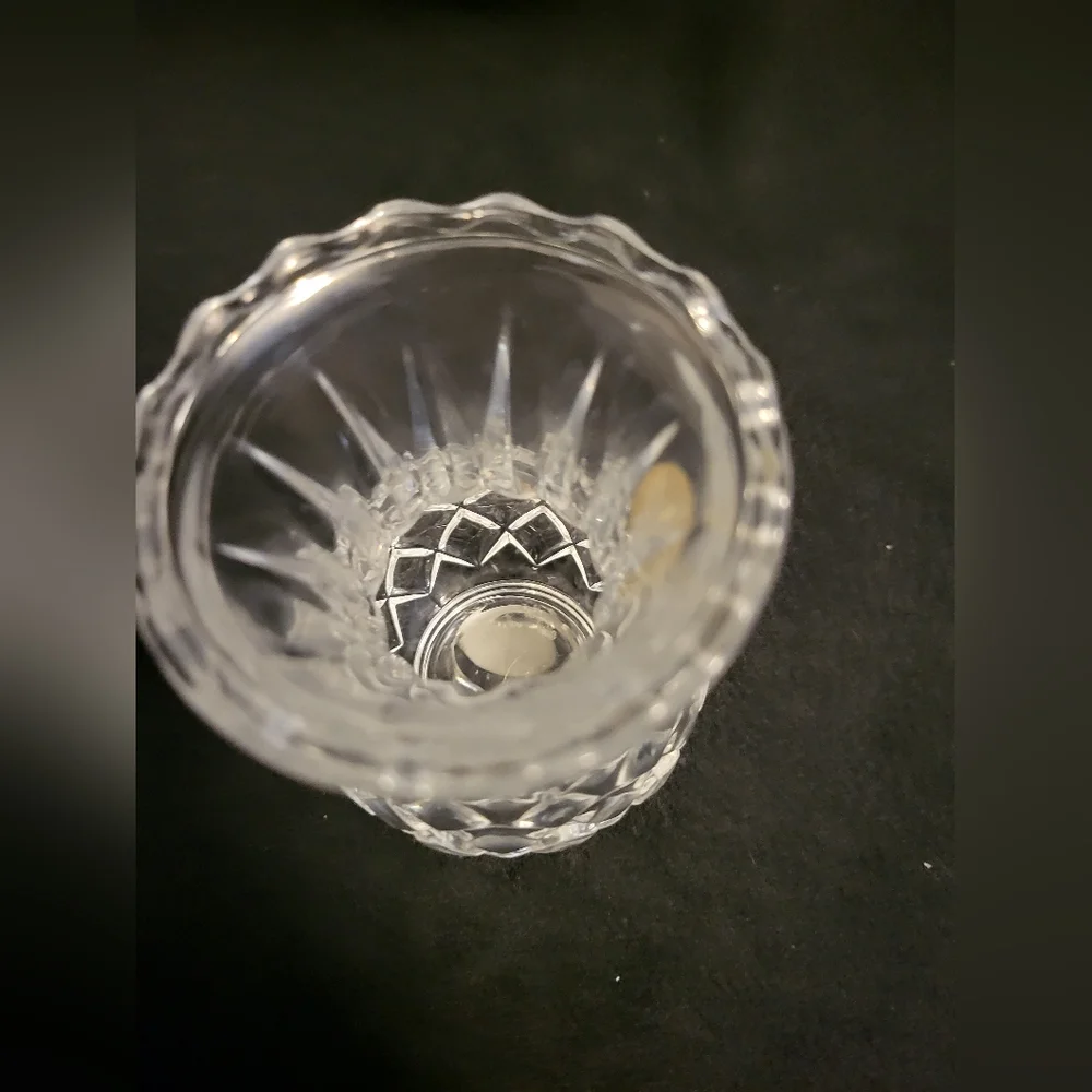 Princess House Lead Crystal Toothpick Holder